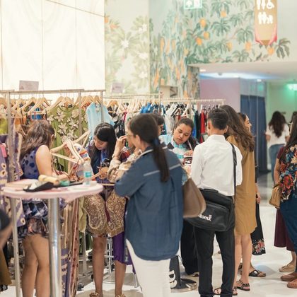 Premium beauty and skincare products on display